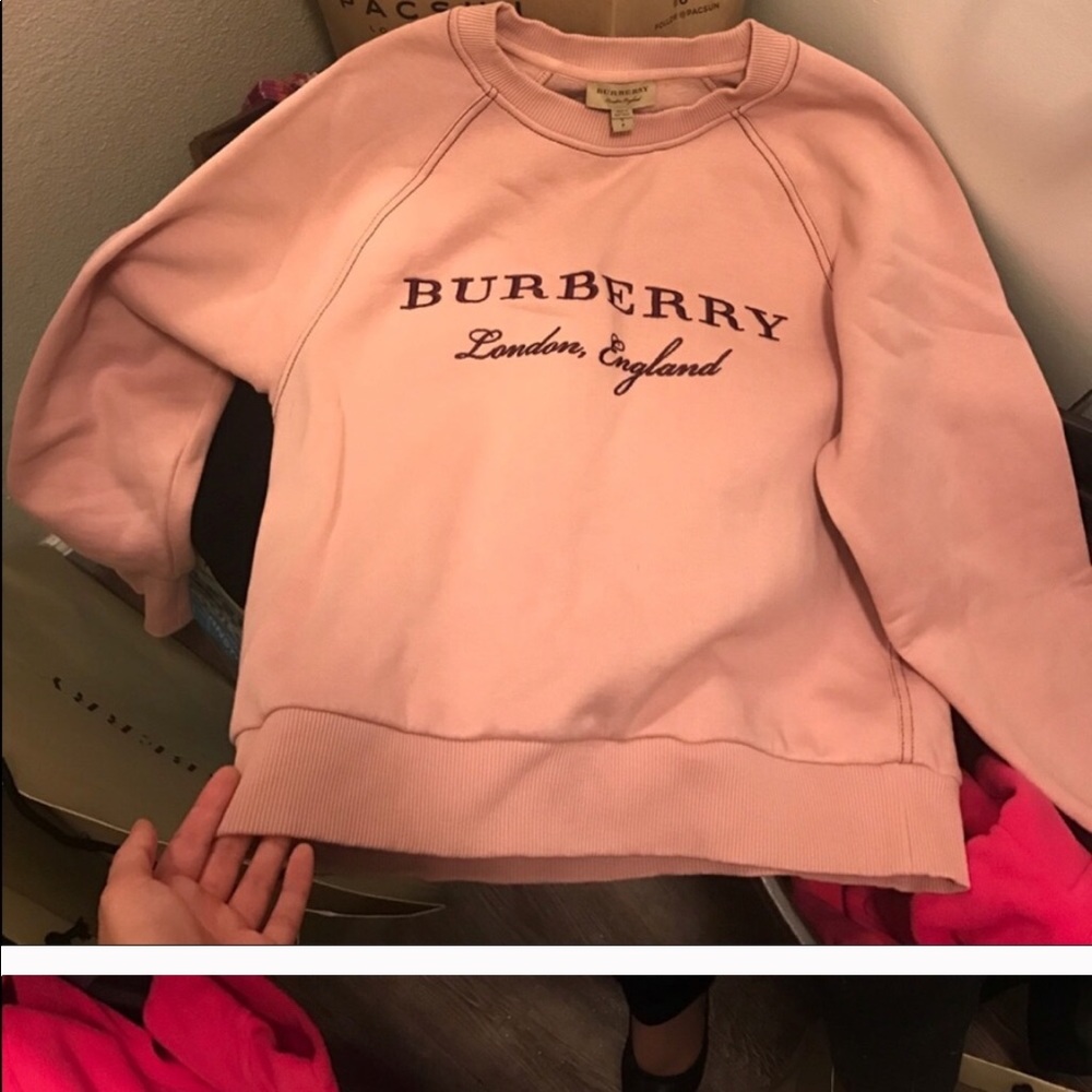 Pink Burberry sweater